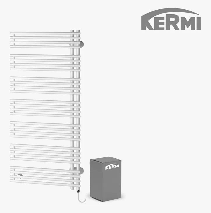 Kermi Diveo-E Elektro-Badheizkörper von vorne, Ansicht 2