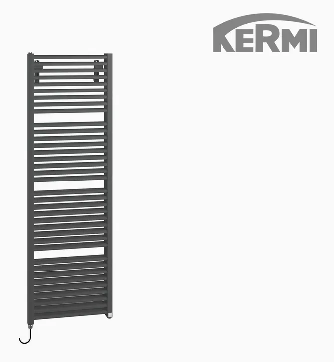 Kermi Duett-E Elektro-Badheizkörper von vorne, Ansicht 4