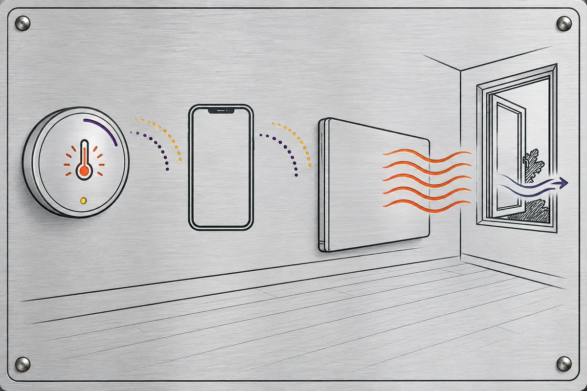 Infrarotheizung mit Thermostat: Regelung richtig wählen